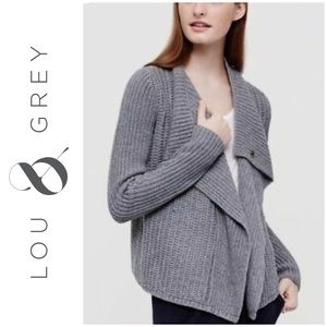 Lou & Grey Gray Cardigan Sweater